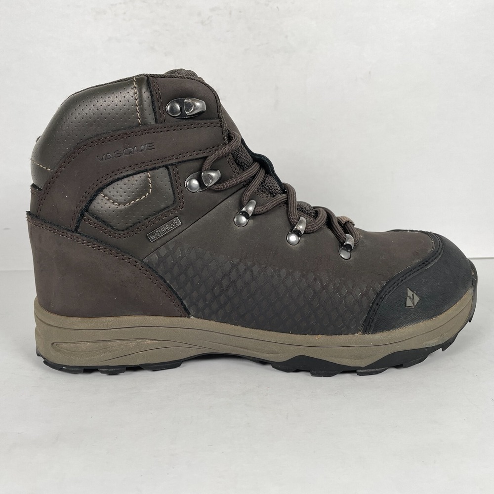 Vasque St. Elias Hiking Boots Mens Youth Size 5 Brown Leather Work Shoes 7248